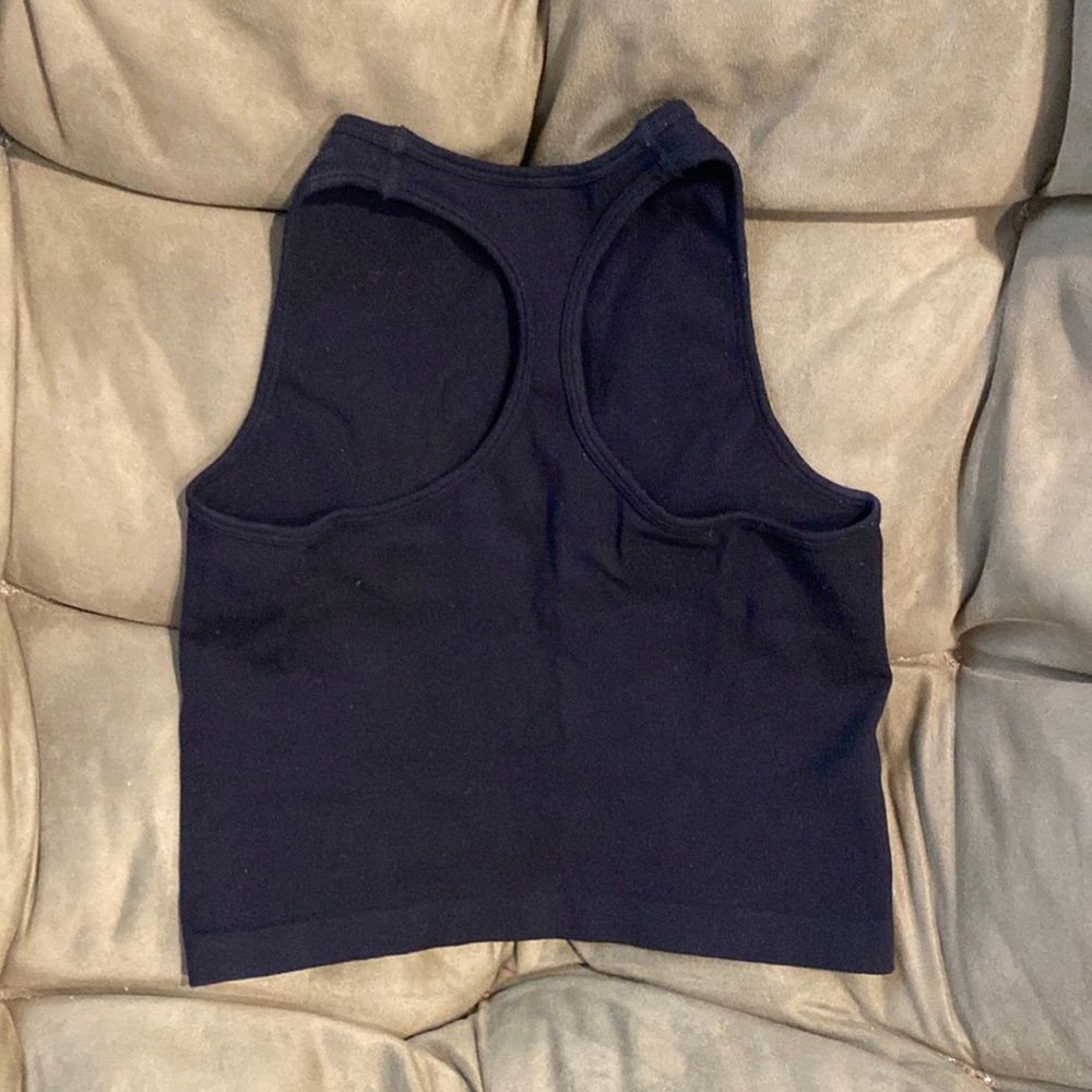 Free people cropped racerback tank. Size xs/s, black